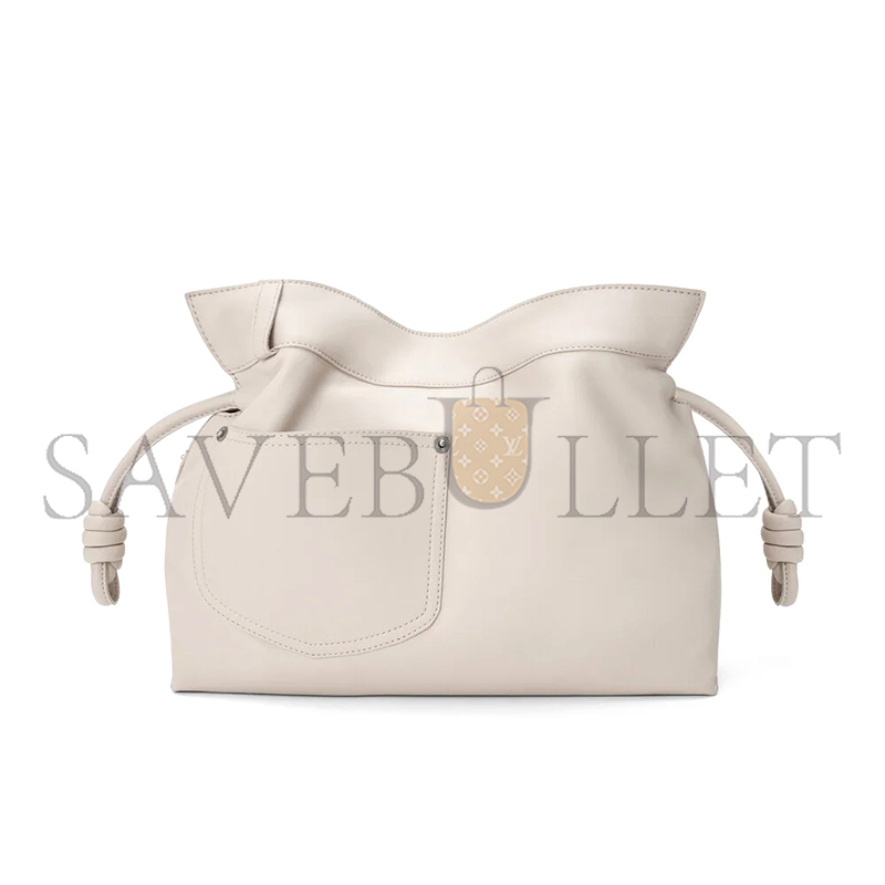 LOEWE PANTA MEDIUM FLAMENCO CLUTCH IN SHINY CALFSKIN A411FC1XDZ (30*24.5*10.5cm)